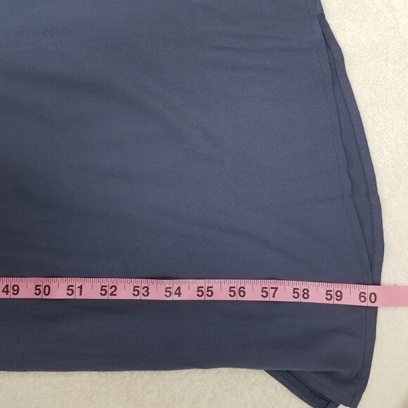 NEW Lulu's XS Life's Wonders Denim Blue Off-the-Shoulder Long Maxi Dress NWT - Picture 9 of 9